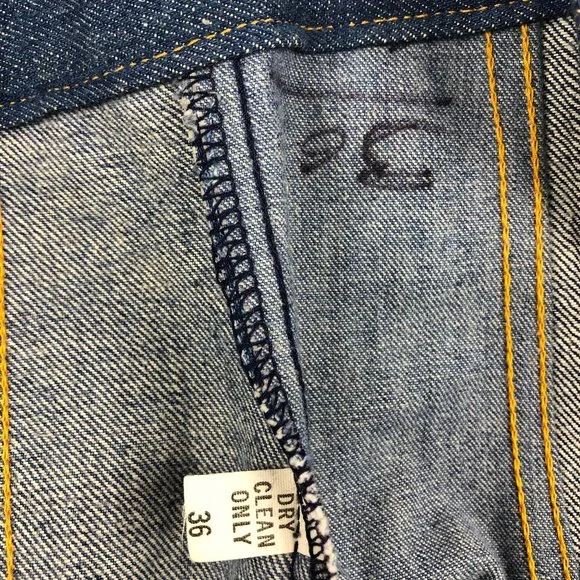 Antonio Giuseppe Vintage 1976 One-of-A-Kind Denim & Leather Suit Hippie Rare - Picture 14 of 17